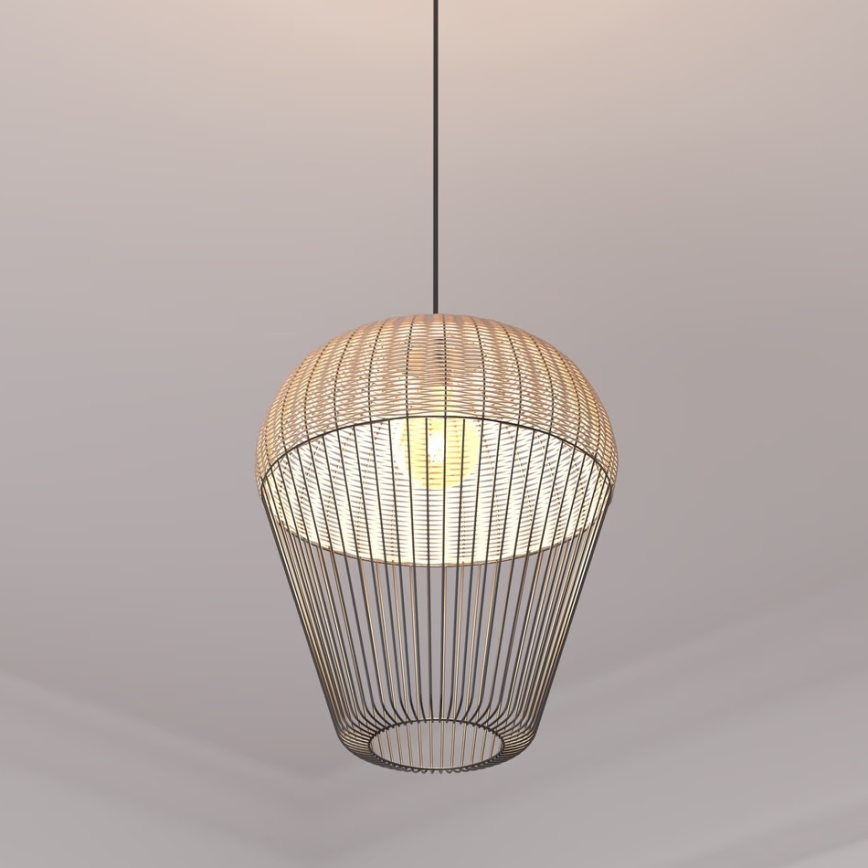 Atmosphera - Luster na sajli ANEA 1xE27/40W/230V ratan