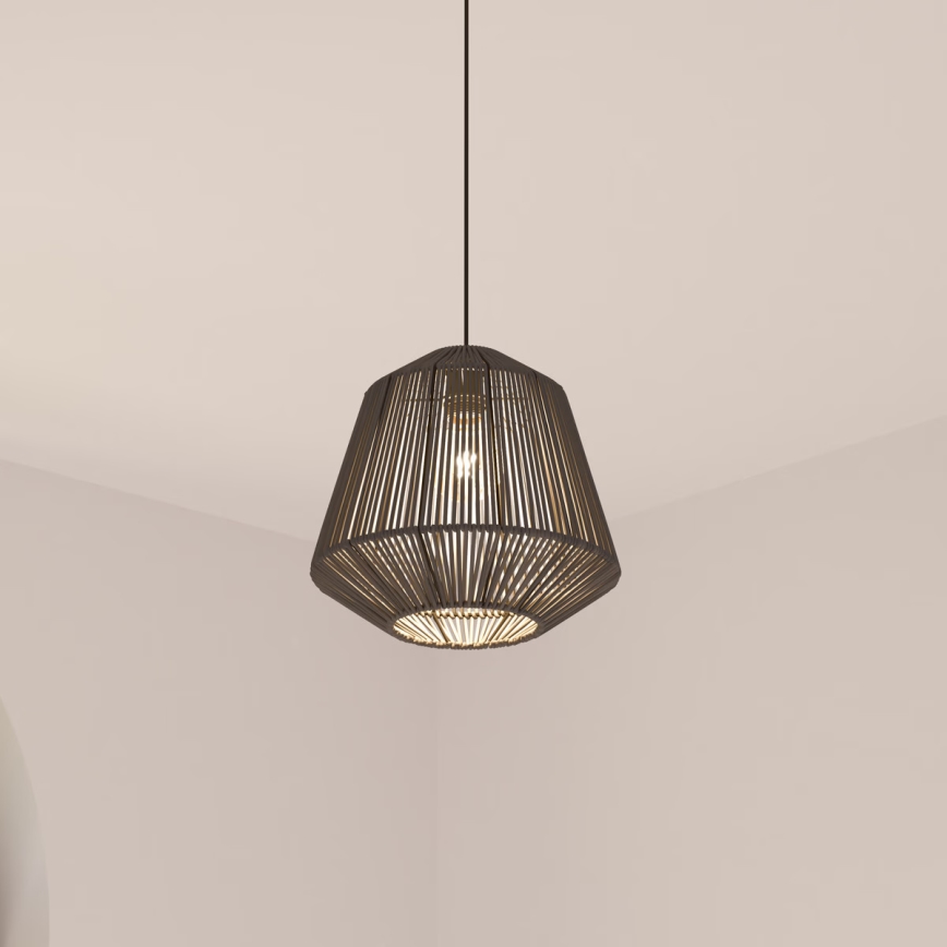 Atmosphera - Luster na sajli JILY 1xE27/40W/230V juta crna