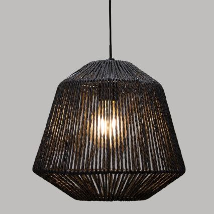Atmosphera - Luster na sajli JILY 1xE27/40W/230V juta crna