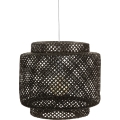 Atmosphera - Luster na sajli LIBY 1xE27/40W/230V bambus/crna