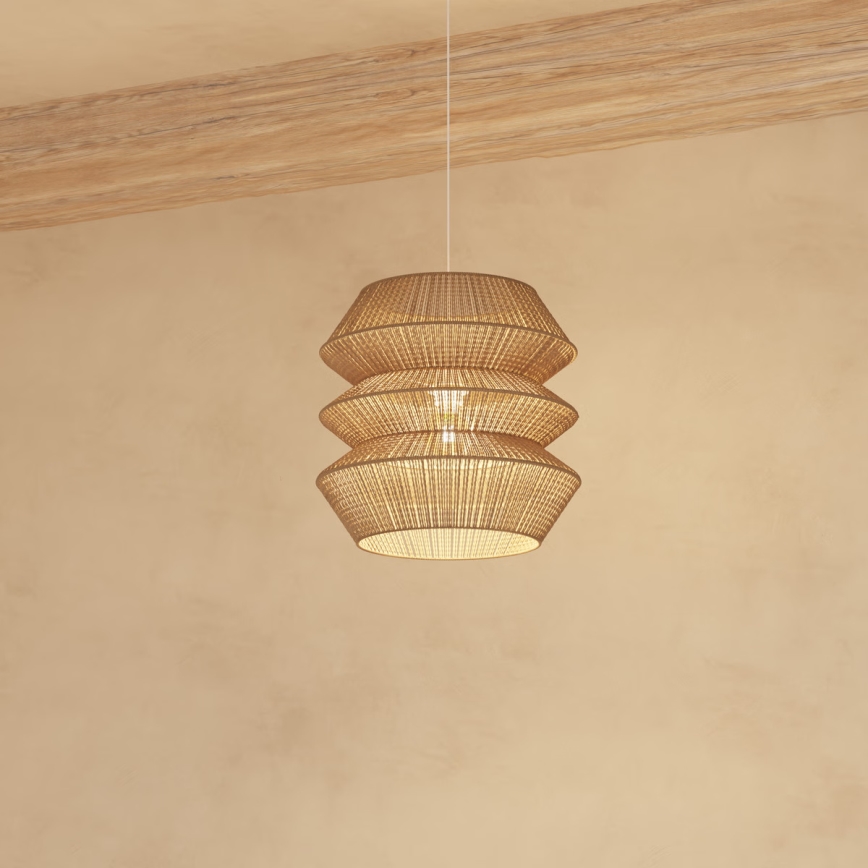 Atmosphera - Luster na sajli LIZA 1xE27/40W/230V juta