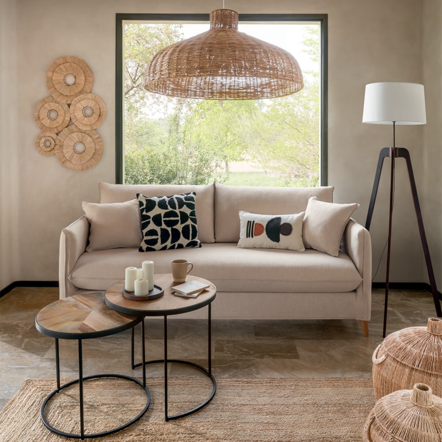Atmosphera - Luster na sajli ORI 1xE27/40W/230V ratan