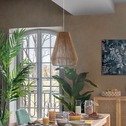 Atmosphera - Luster na sajli PALM 1xE27/40W/230V juta
