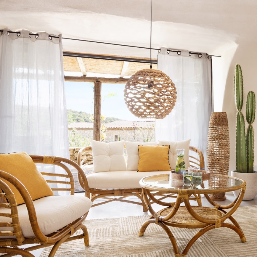 Atmosphera - Luster na sajli SAND 1xE27/40W/230V vodeni zumbul