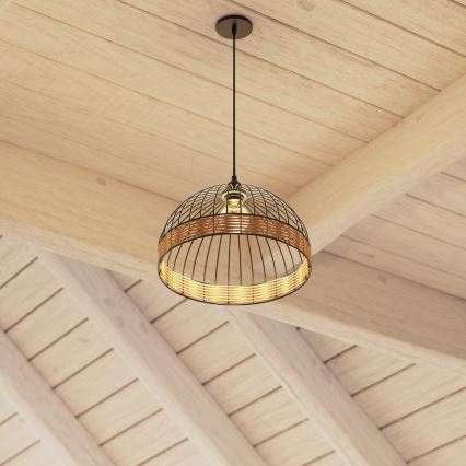 Atmosphera - Luster na sajli SUWA 1xE27/40W/230V ratan