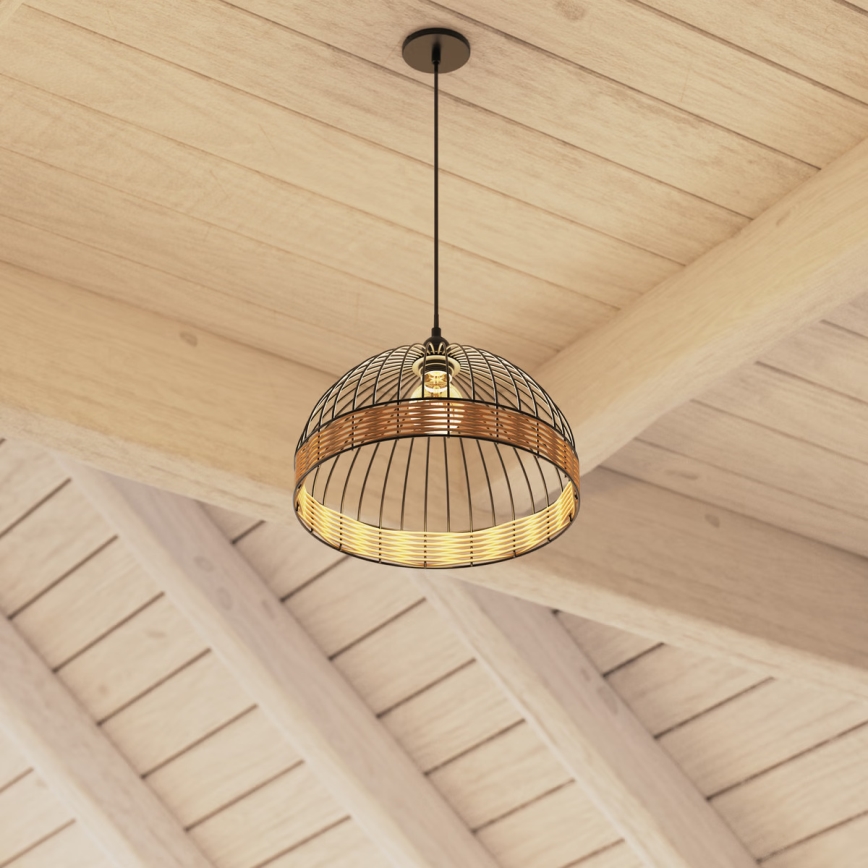 Atmosphera - Luster na sajli SUWA 1xE27/40W/230V ratan