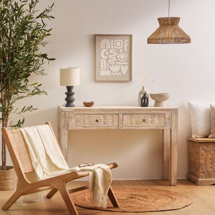 Atmosphera - Luster na sajli ZELIA 1xE27/40W/230V juta