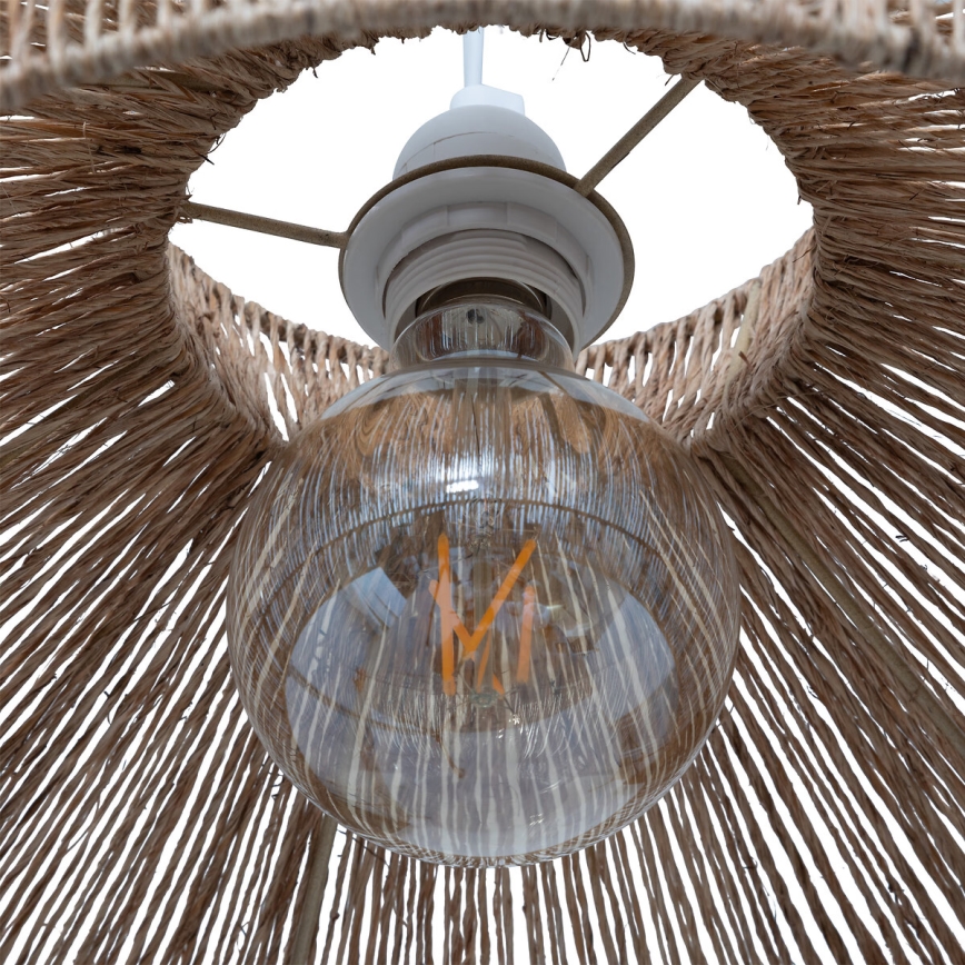 Atmosphera - Luster na sajli ZELIA 1xE27/40W/230V juta