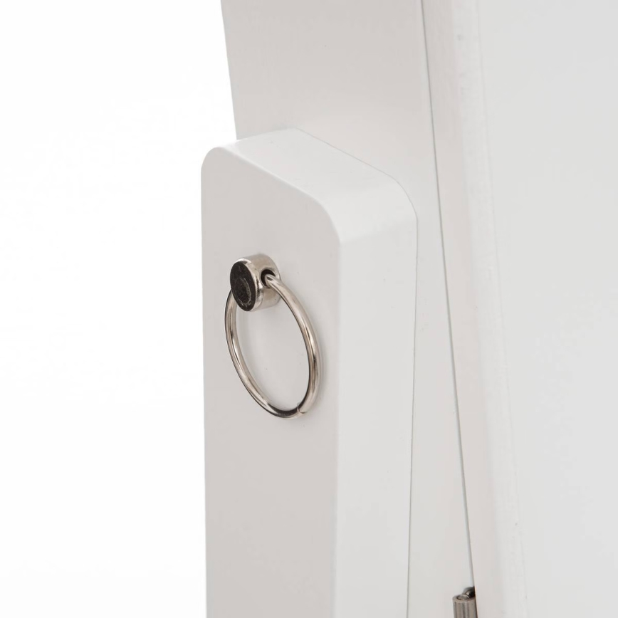 Atmosphera - Stojeće ogledalo s kutijom za nakit KRISTIN 146,8x37 cm bijelo