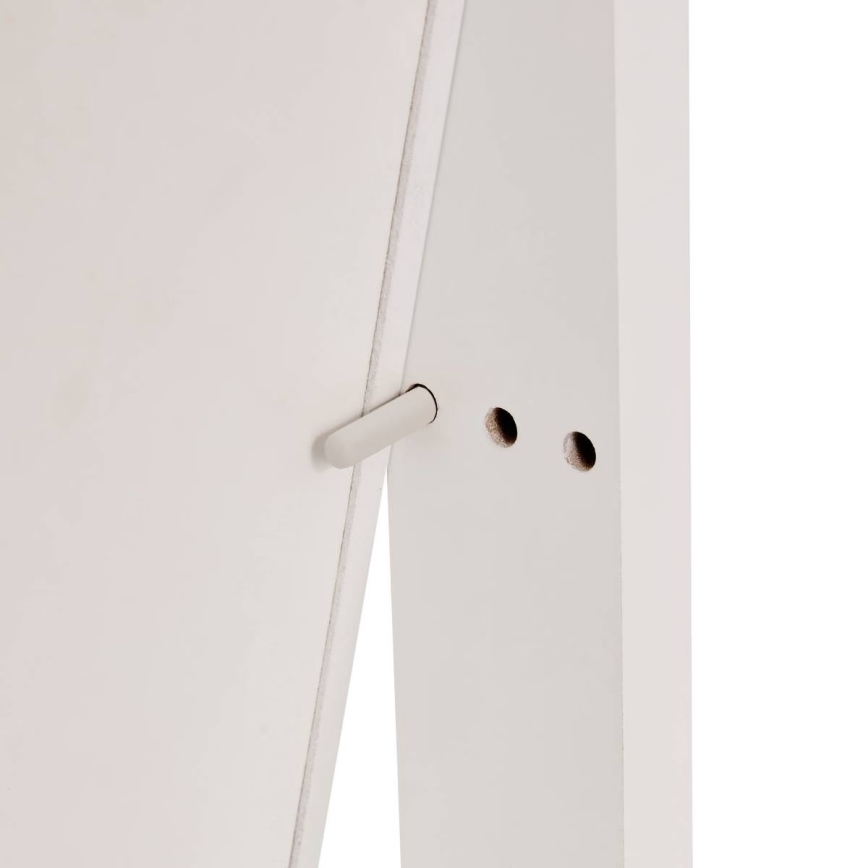 Atmosphera - Stojeće ogledalo s kutijom za nakit LEXY 158x38 cm bijelo