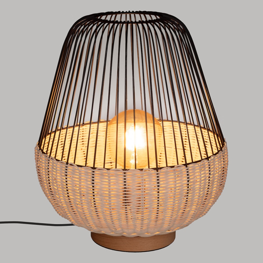 Atmosphera - Stolna lampa ANEA 1xE27/40W/230V ratan