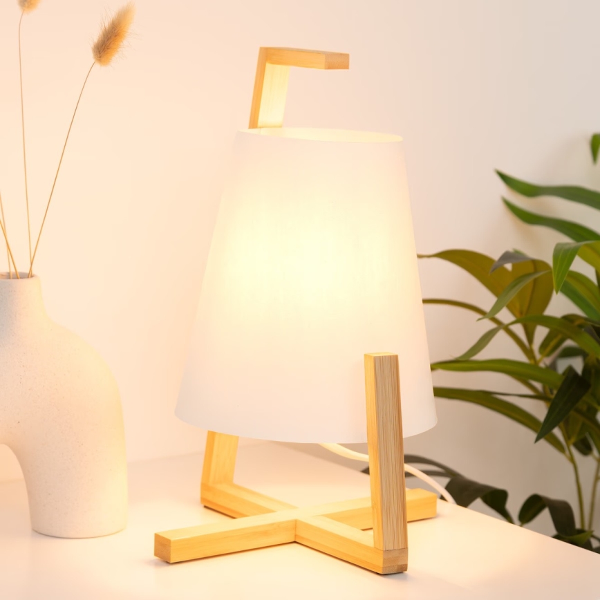 Atmosphera - Stolna lampa GONG 1xE14/40W/230V bambus