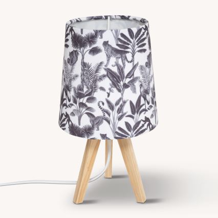 Atmosphera - Stolna lampa JUNGLE 1xE14/25W/230V borovina