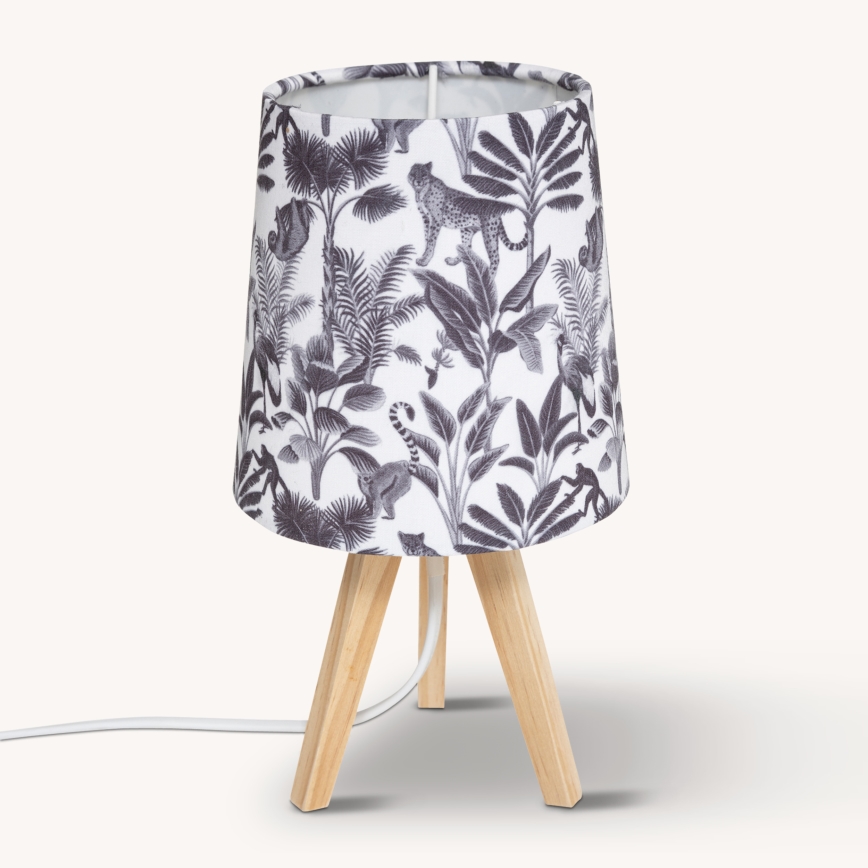 Atmosphera - Stolna lampa JUNGLE 1xE14/25W/230V borovina