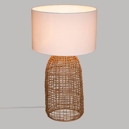 Atmosphera - Stolna lampa KARLA 1xE27/25W/230V ratan