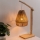 Atmosphera - Stolna lampa KARLA 1xE27/40W/230V bambus/konoplja