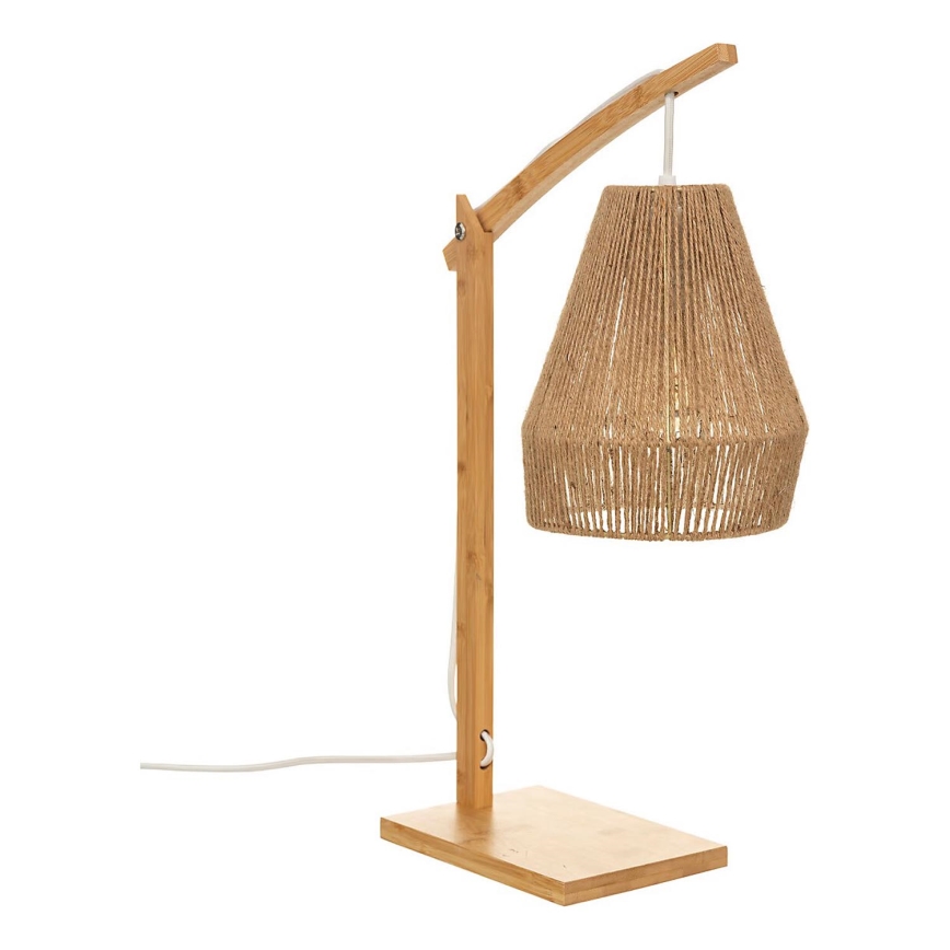 Atmosphera - Stolna lampa KARLA 1xE27/40W/230V bambus/konoplja