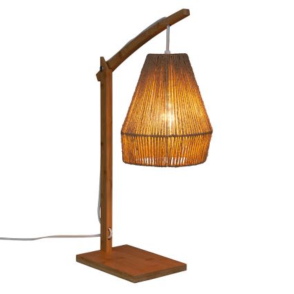 Atmosphera - Stolna lampa KARLA 1xE27/40W/230V bambus/konoplja