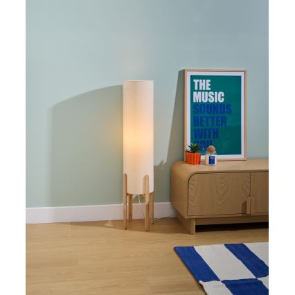 Atmosphera - Stolna lampa KEYAH 1xE27/25W/230V od kaučukovca