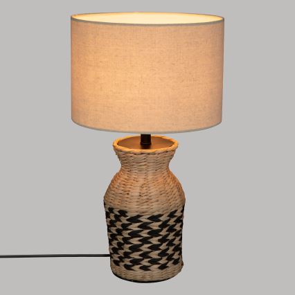 Atmosphera - Stolna lampa MENA 1xE27/40W/230V vodeni zumbul