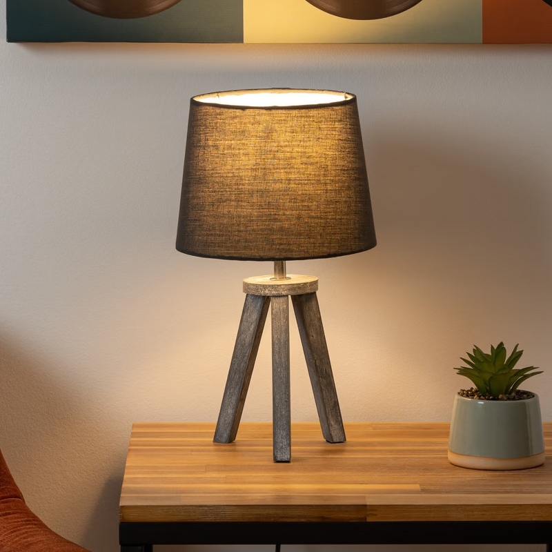 Atmosphera - Stolna lampa MINI 1xE14/25W/230V bor/siva