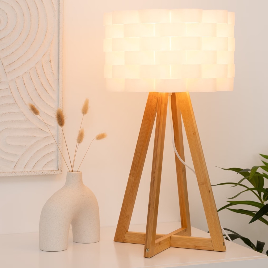 Atmosphera - Stolna lampa MOKI 1xE14/40W/230V bambus