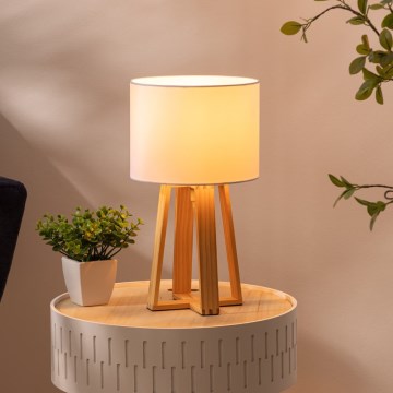 Atmosphera - Stolna lampa MOLU 1xE27/25W/230V bor/bijela