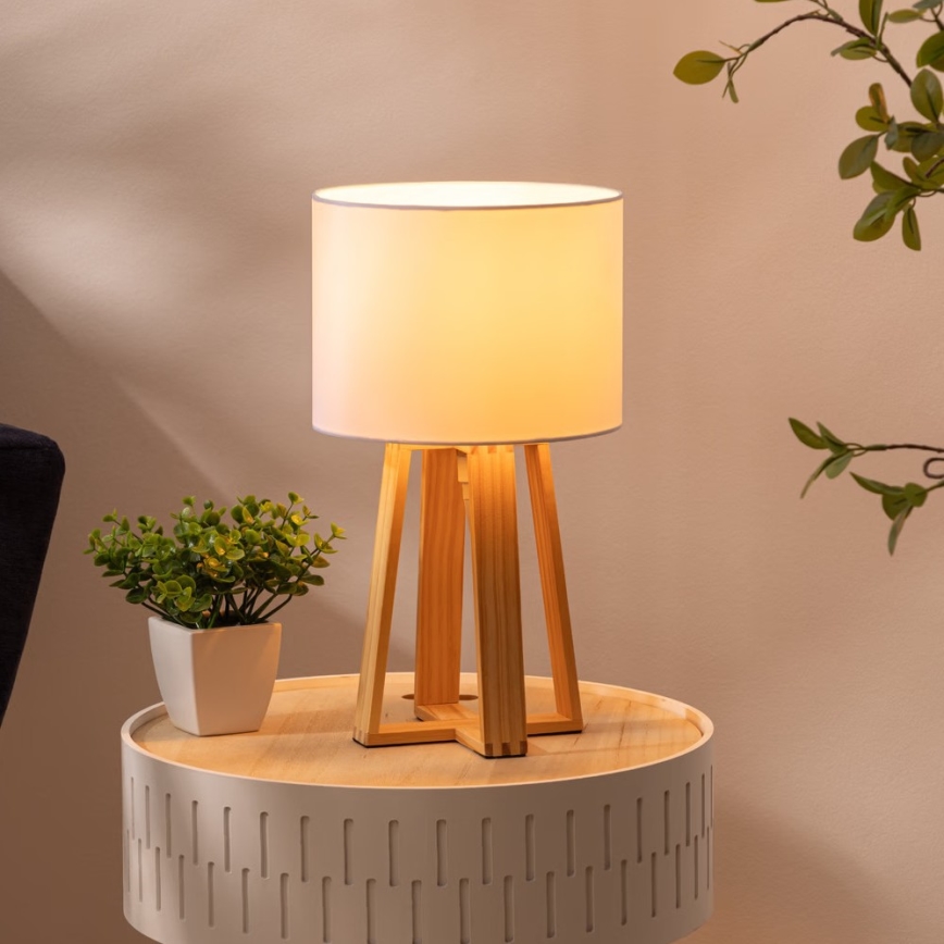 Atmosphera - Stolna lampa MOLU 1xE27/25W/230V bor/bijela