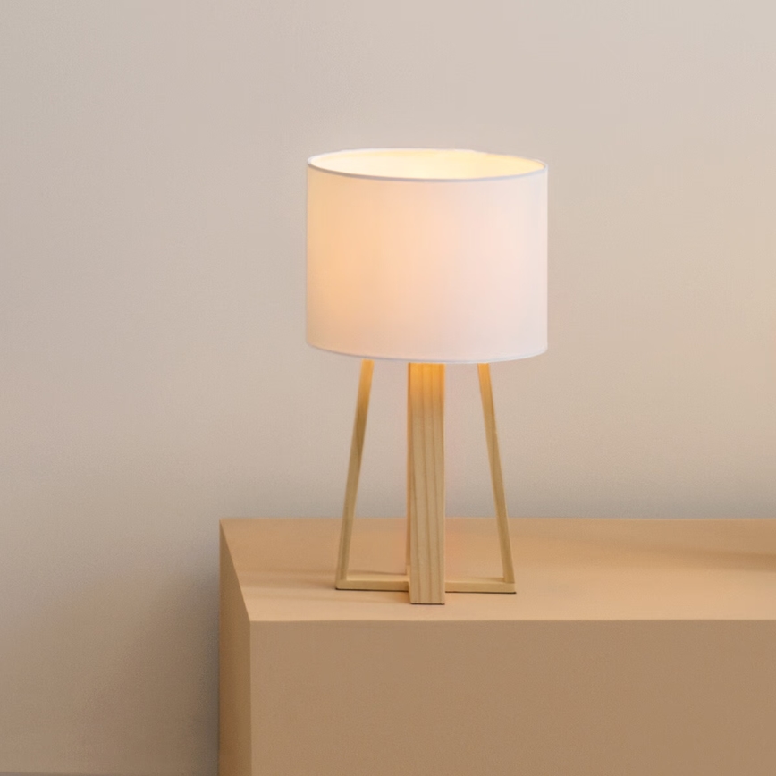 Atmosphera - Stolna lampa MOLU 1xE27/25W/230V bor/bijela