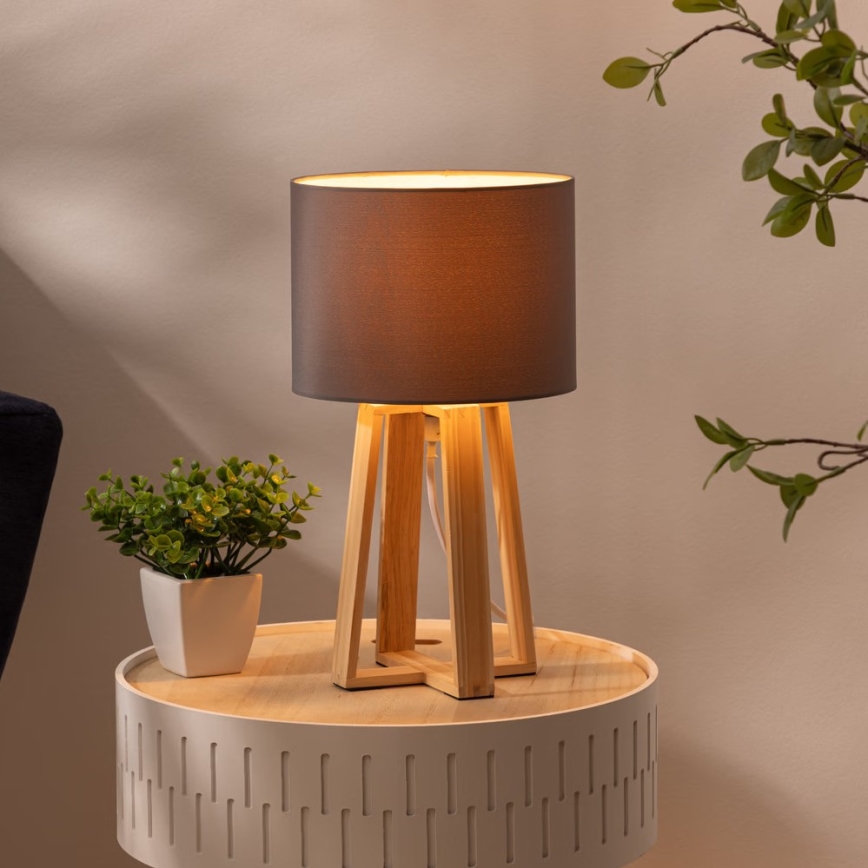 Atmosphera - Stolna lampa MOLU 1xE27/25W/230V bor/siva