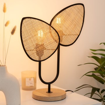 Atmosphera - Stolna lampa OLME 1xE27/40W/230V ratan