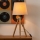 Atmosphera - Stolna lampa RUNO 1xE27/25W/230V bambus/krem