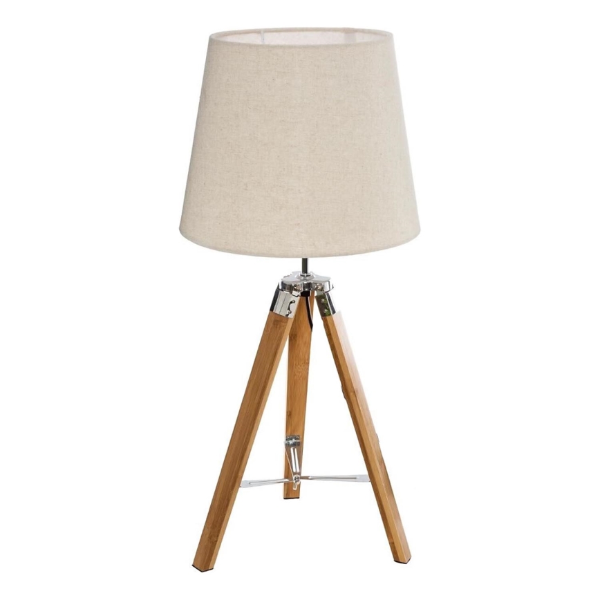 Atmosphera - Stolna lampa RUNO 1xE27/25W/230V bambus/krem