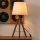 Atmosphera - Stolna lampa RUNO 1xE27/25W/230V drvo/bijela