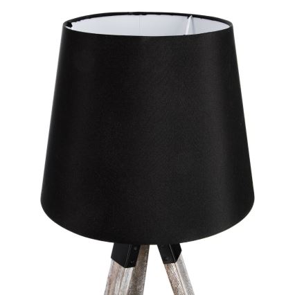 Atmosphera - Stolna lampa RUNO 1xE27/25W/230V drvo/crna