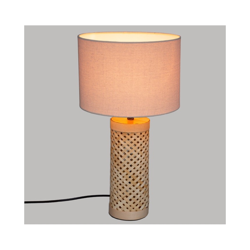 Atmosphera - Stolna lampa SALMA 1xE27/40W/230V bambus
