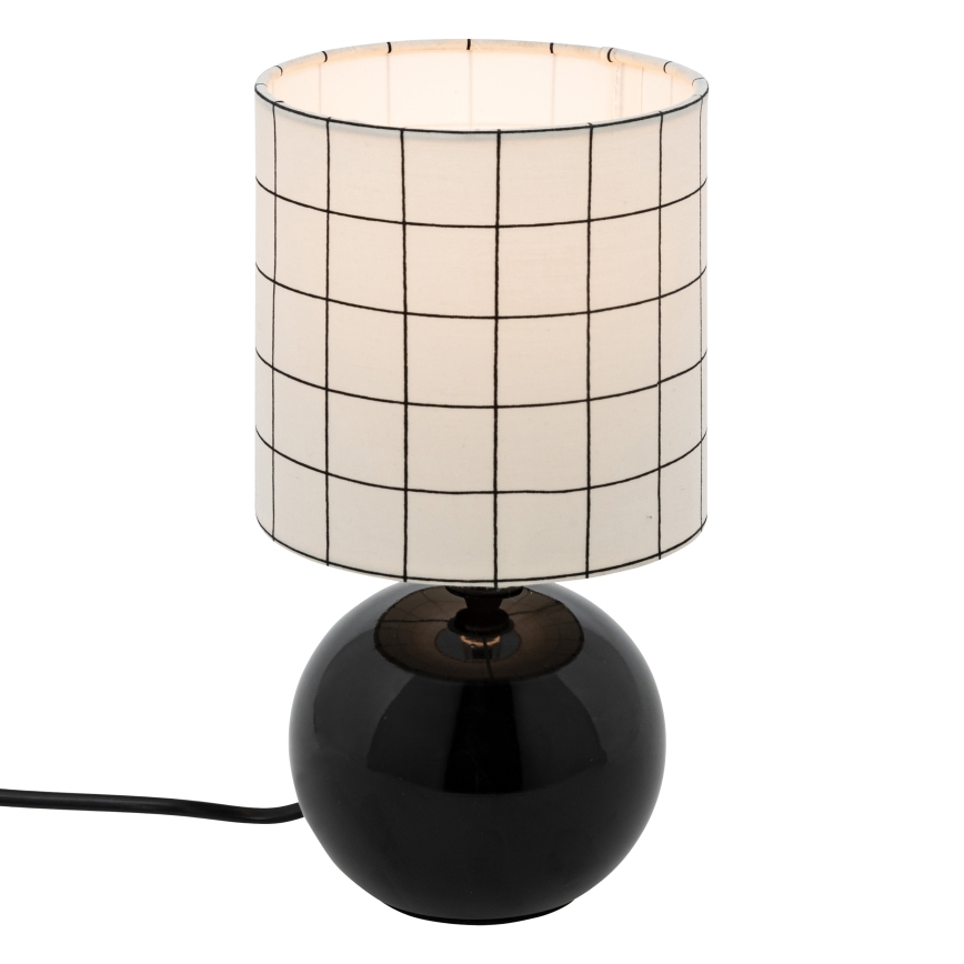 Atmosphera - Stolna lampa TIMÉO 1xE14/60W/230V crna/bijela