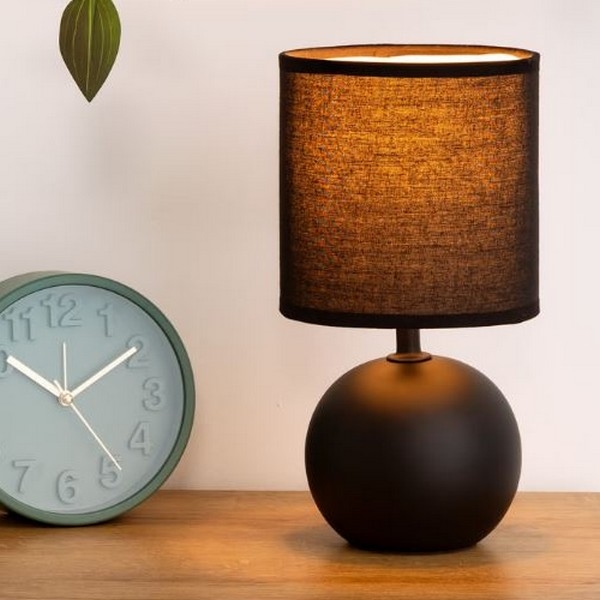 Atmosphera - Stolna lampa TIMÉO 1xE14/60W/230V matna crna