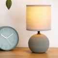 Atmosphera - Stolna lampa TIMÉO 1xE14/60W/230V siva/bijela