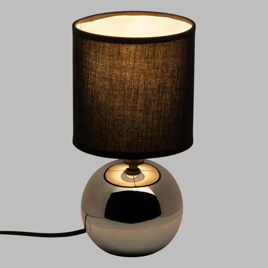 Atmosphera - Stolna lampa TIMÉO 1xE14/60W/230V sjajni krom/crna