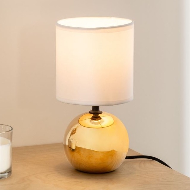 Atmosphera - Stolna lampa TIMÉO 1xE14/60W/230V zlatna/bijela
