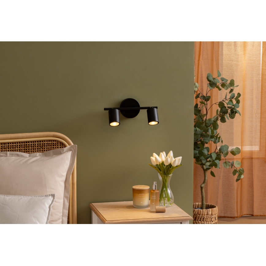 Atmosphera - Stropna svjetiljka VICO 2xGU10/25W/230V crna