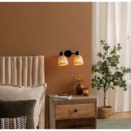 Atmosphera - Ugradbena svjetiljka LIO 2xE27/25W/230V od bambusa
