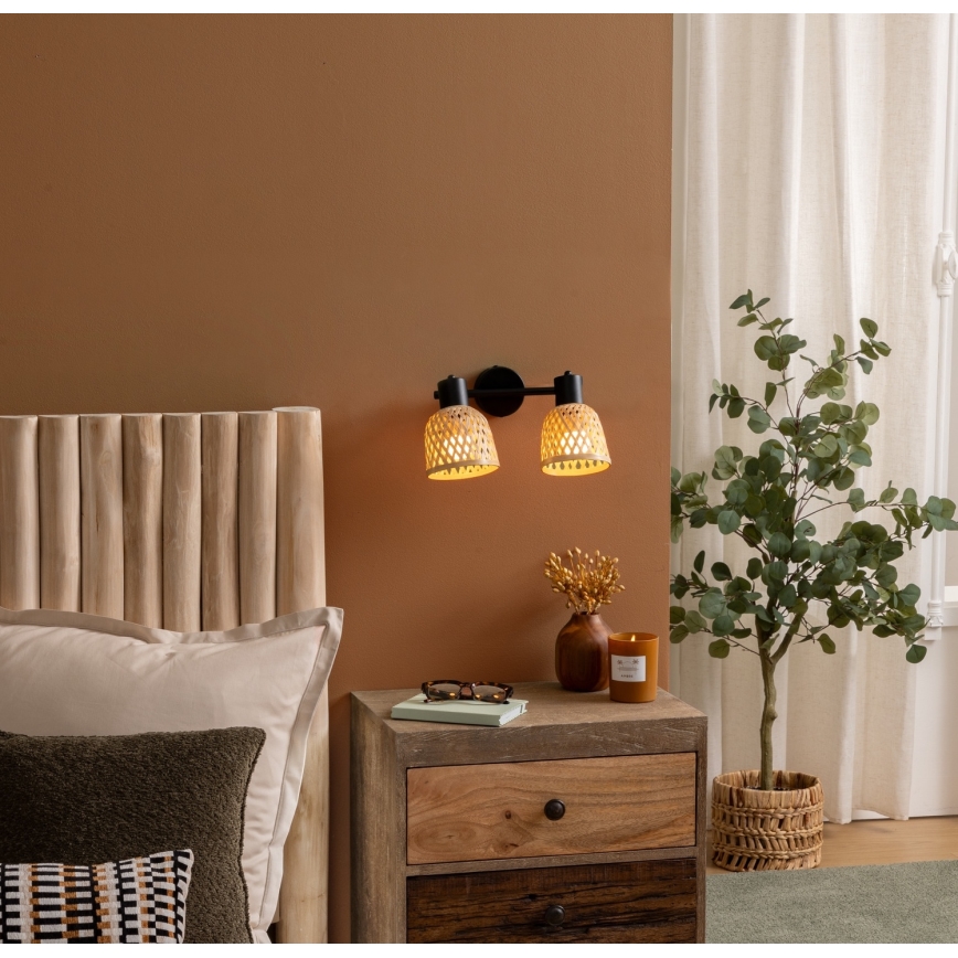 Atmosphera - Ugradbena svjetiljka LIO 2xE27/25W/230V od bambusa