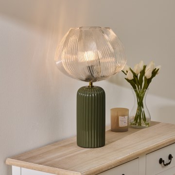 Atmosphera - Zelena stolna lampa PHYLAS 1xE14/40W/230V