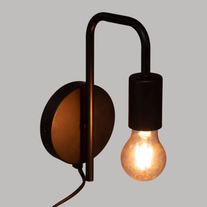 Atmosphera - Zidna lampa KELI 1xE27/40W/230V crna