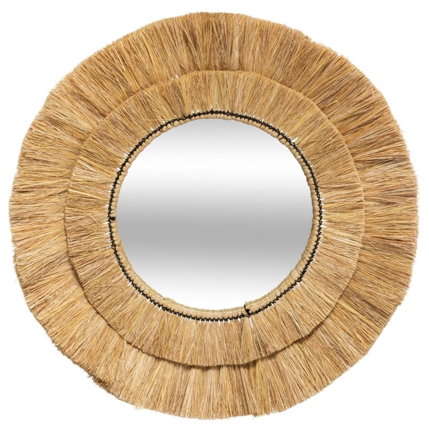 Atmosphera - Zidno ogledalo ALBA pr. 57 cm rafija