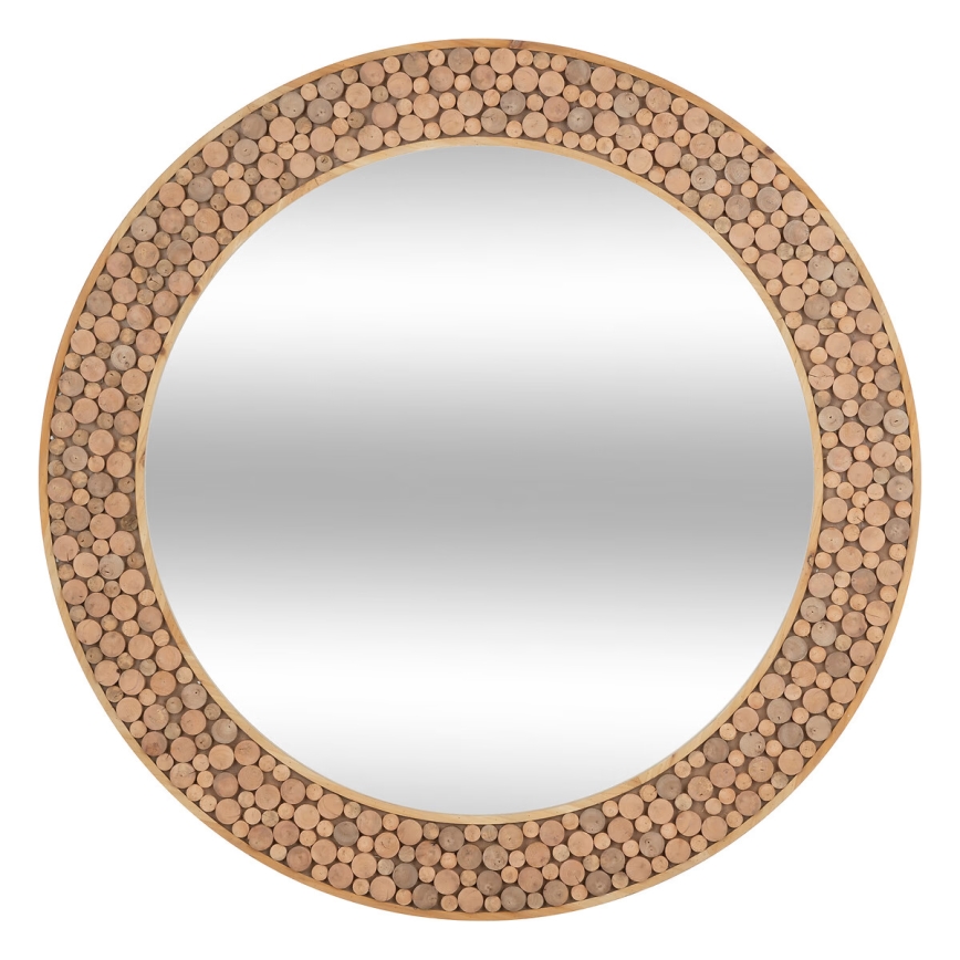 Atmosphera - Zidno ogledalo ANOKI promjer 99 cm eukaliptus