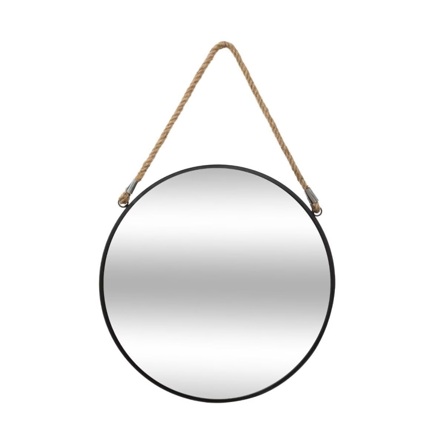 Atmosphera - Zidno ogledalo EDEN pr. 38 cm crna