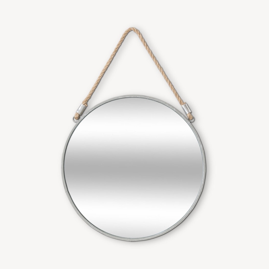 Atmosphera - Zidno ogledalo EDEN pr. 38 cm srebrna